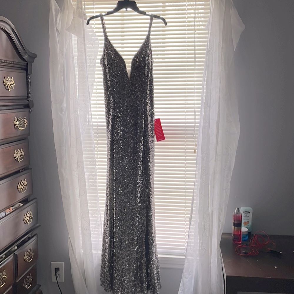 Cachet silver/gray sequins
